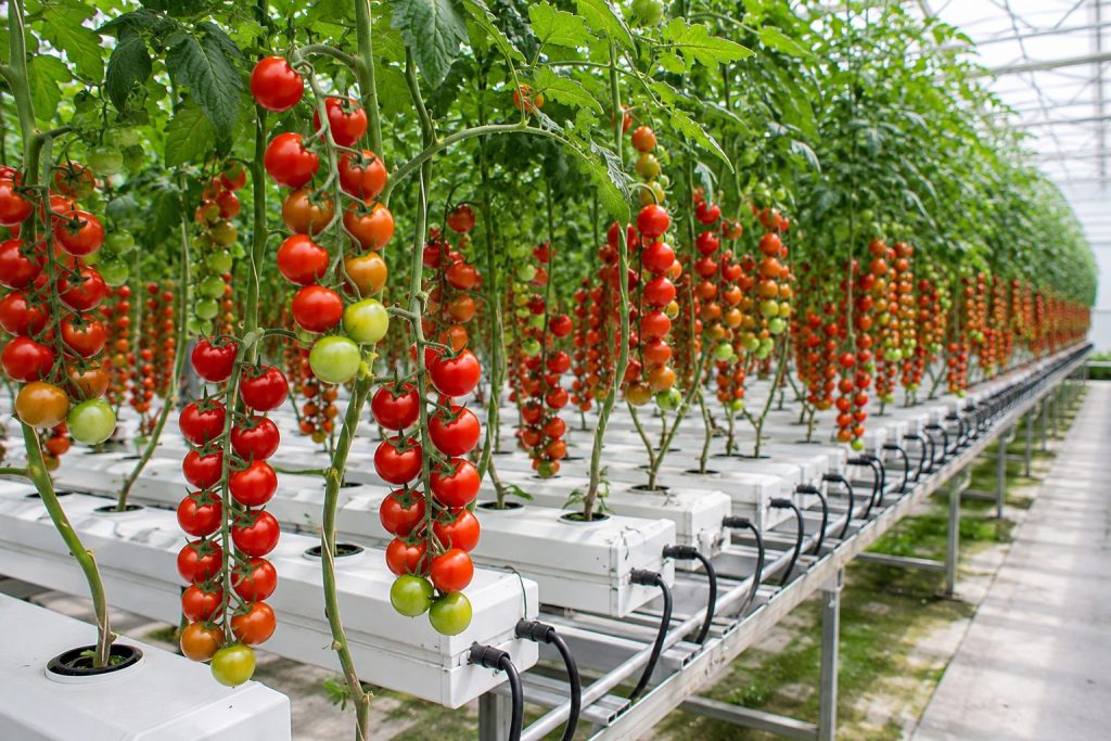 Hydroponic Cherry Tomatoes Farming