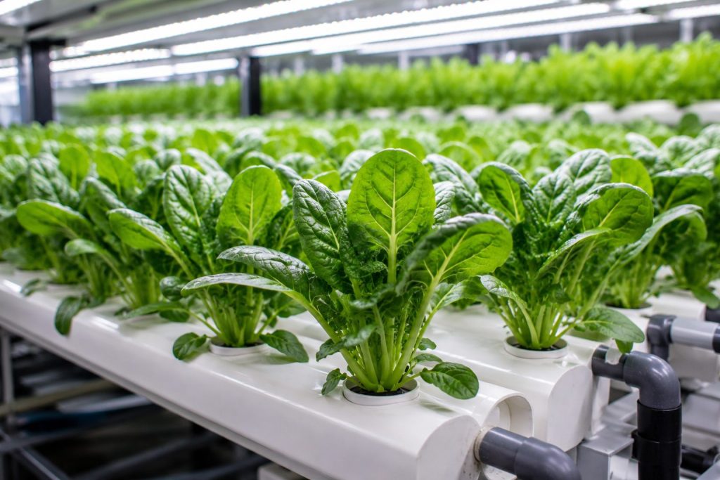 Hydroponic Spinach Farming