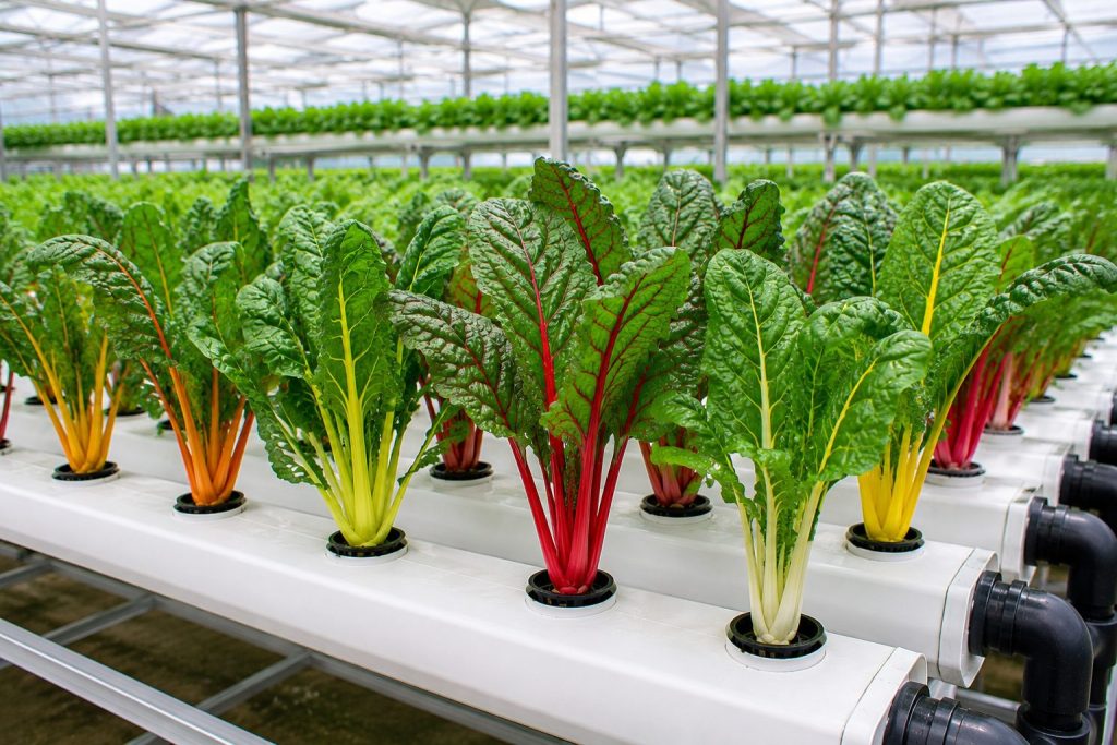 Hydroponic Swiss Chard Farming
